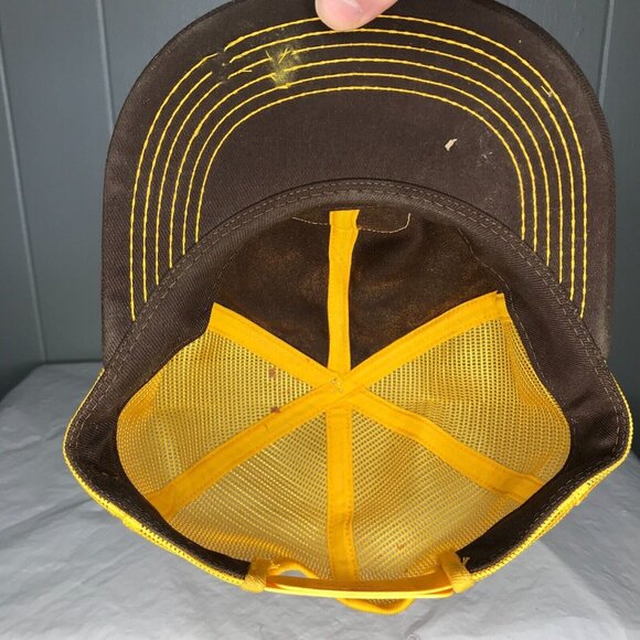 Vintage Gold’n Plump Chicken K product Snapback Mesh Trucker Hat - Picture 5 of 6